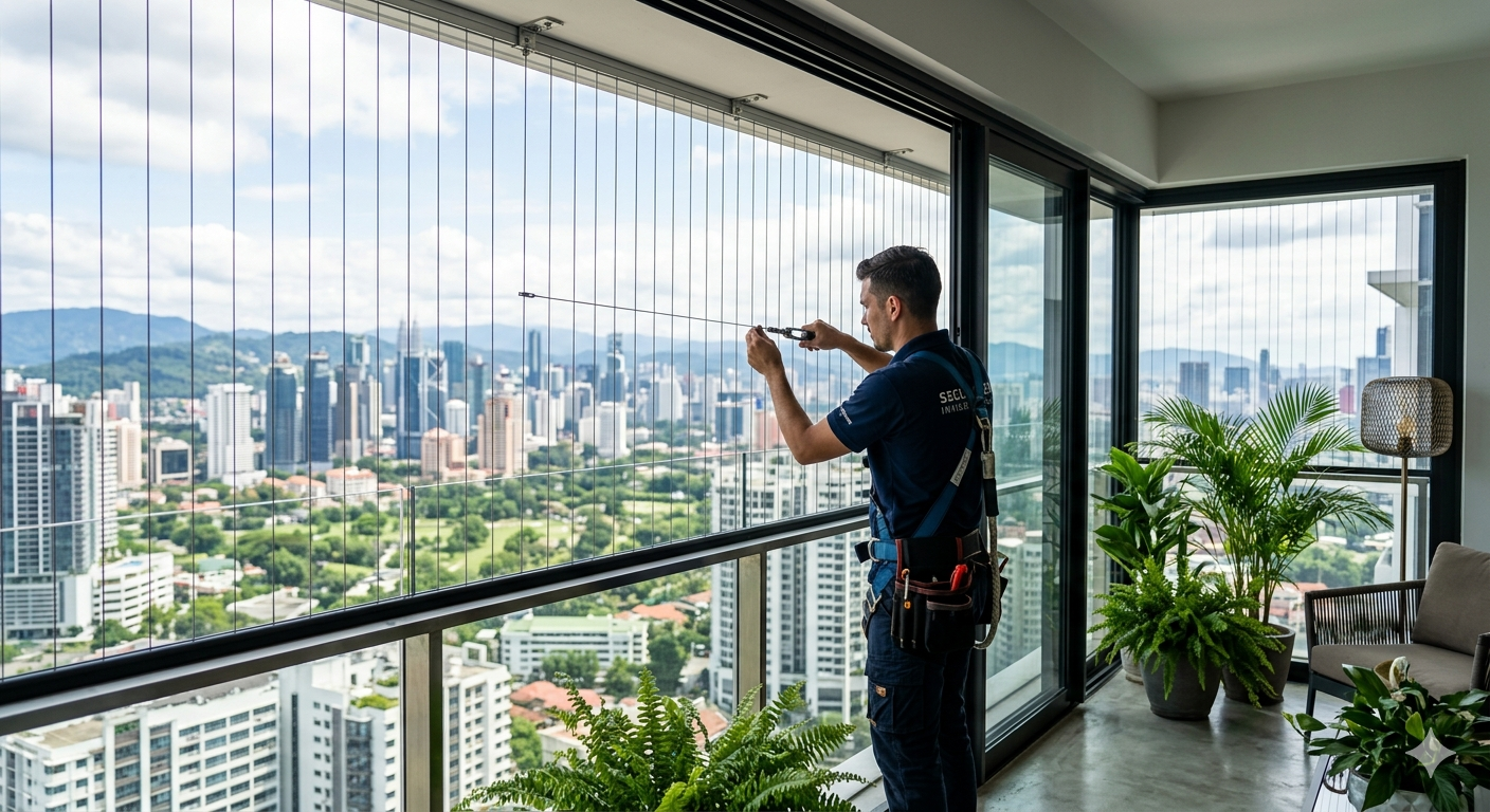 Invisible Grills installation by SVM Safety Nets