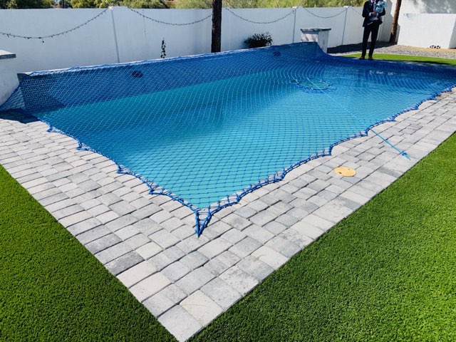 Swimming Pool Safety Nets installation by SVM Safety Nets