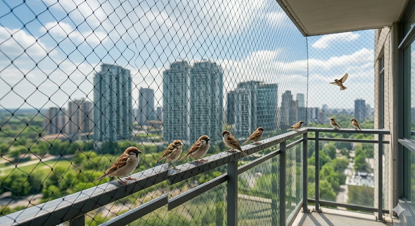 Anti Bird Nets installation in 