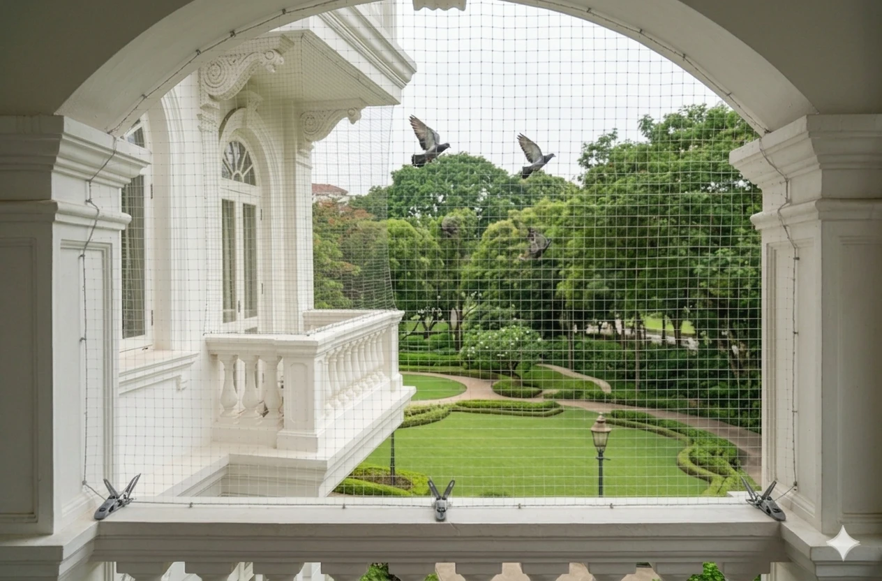 Pigeon Safety Nets installation in 